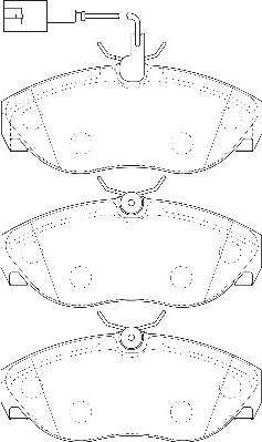 Omnicraft 2135194 - Тормозные колодки, дисковые, комплект autospares.lv