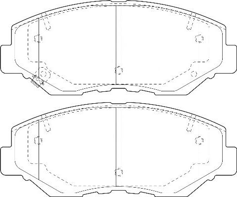 Omnicraft 2135190 - Тормозные колодки, дисковые, комплект autospares.lv