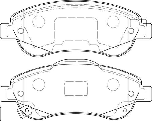 Omnicraft 2135144 - Тормозные колодки, дисковые, комплект autospares.lv