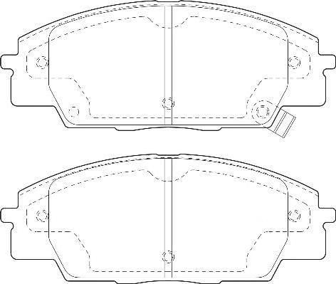 Omnicraft 2135188 - Тормозные колодки, дисковые, комплект autospares.lv