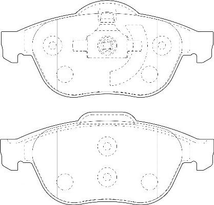 Omnicraft 2135126 - Тормозные колодки, дисковые, комплект autospares.lv