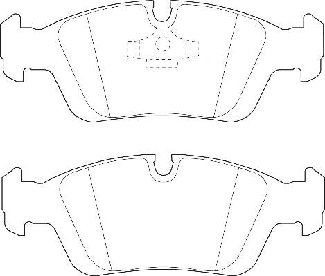 Omnicraft 2135128 - Тормозные колодки, дисковые, комплект autospares.lv