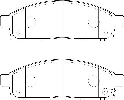 Omnicraft 2135172 - Тормозные колодки, дисковые, комплект autospares.lv