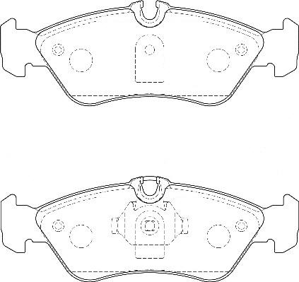 Omnicraft 2135704 - Тормозные колодки, дисковые, комплект autospares.lv