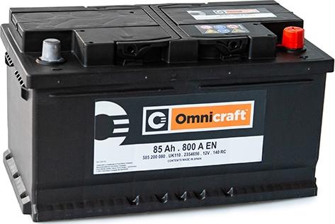 Omnicraft 2354656 - Стартерная аккумуляторная батарея, АКБ autospares.lv