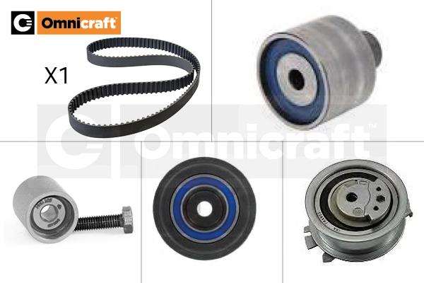 Omnicraft 2320047 - Комплект зубчатого ремня ГРМ autospares.lv