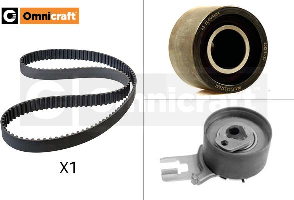 Omnicraft 2328492 - Комплект зубчатого ремня ГРМ autospares.lv