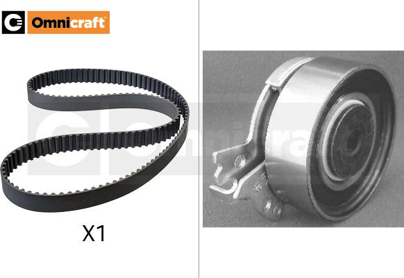 Omnicraft 2328408 - Комплект зубчатого ремня ГРМ autospares.lv