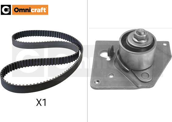 Omnicraft 2328472 - Комплект зубчатого ремня ГРМ autospares.lv