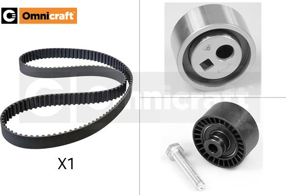 Omnicraft 2328576 - Комплект зубчатого ремня ГРМ autospares.lv