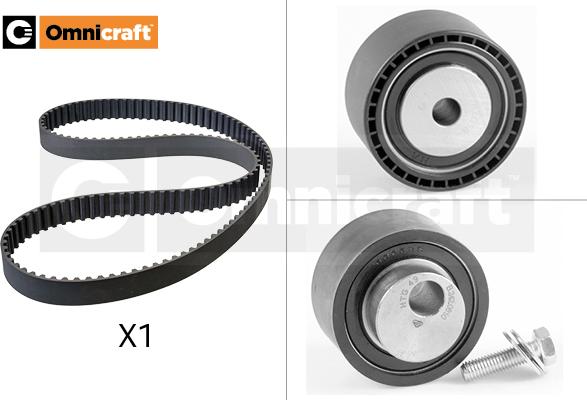 Omnicraft 2328644 - Комплект зубчатого ремня ГРМ autospares.lv