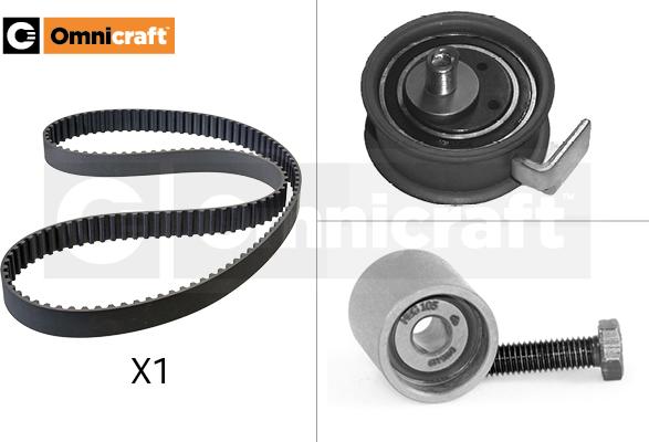 Omnicraft 2328666 - Комплект зубчатого ремня ГРМ autospares.lv