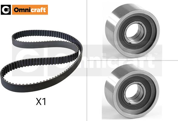 Omnicraft 2328608 - Комплект зубчатого ремня ГРМ autospares.lv