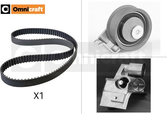 Omnicraft 2328618 - Комплект зубчатого ремня ГРМ autospares.lv