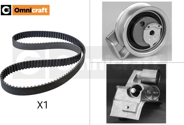 Omnicraft 2328626 - Комплект зубчатого ремня ГРМ autospares.lv