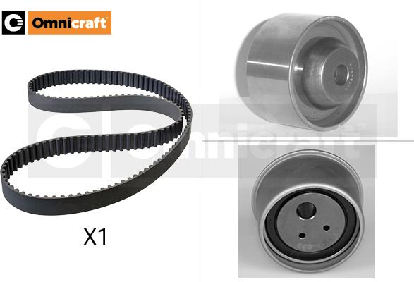 Omnicraft 2328804 - Комплект зубчатого ремня ГРМ autospares.lv