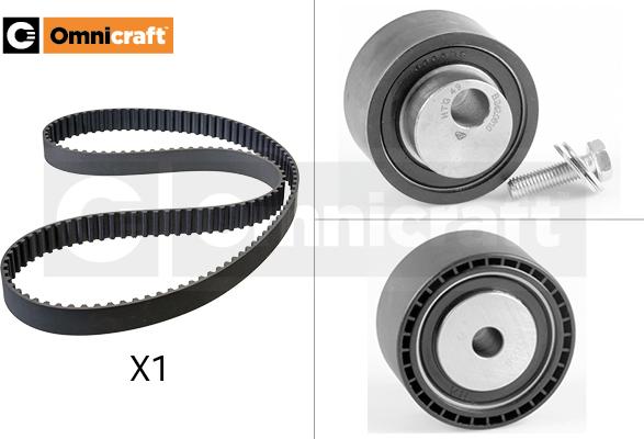 Omnicraft 2328662 - Комплект зубчатого ремня ГРМ autospares.lv