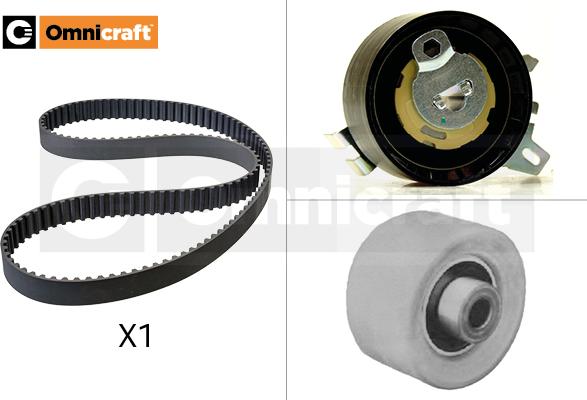 Omnicraft 2328702 - Комплект зубчатого ремня ГРМ autospares.lv