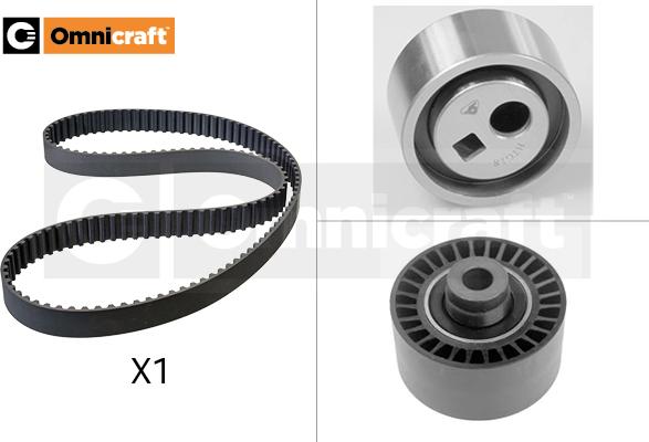 Omnicraft 2328718 - Комплект зубчатого ремня ГРМ autospares.lv