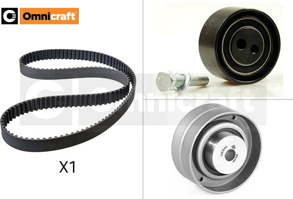 Omnicraft 2328782 - Комплект зубчатого ремня ГРМ autospares.lv