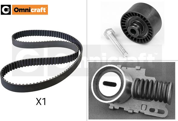 Omnicraft 2328734 - Комплект зубчатого ремня ГРМ autospares.lv