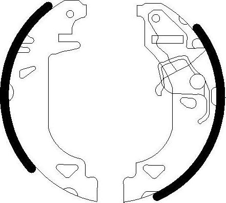 Omnicraft 2255696 - Комплект тормозных колодок, барабанные autospares.lv