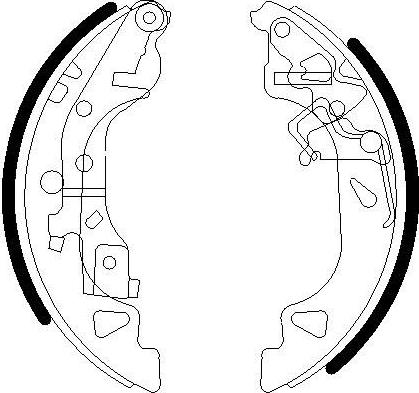 Omnicraft 2255651 - Комплект тормозных колодок, барабанные autospares.lv