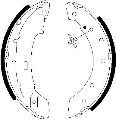 Omnicraft 2255639 - Комплект тормозных колодок, барабанные autospares.lv