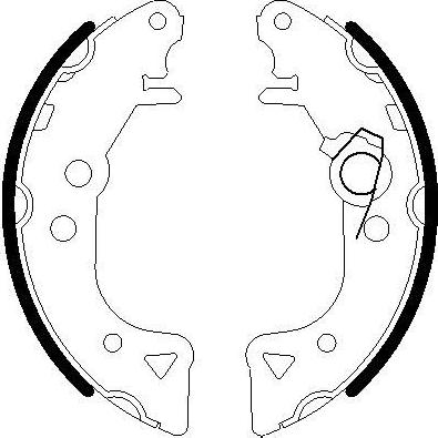 Omnicraft 2255677 - Комплект тормозных колодок, барабанные autospares.lv