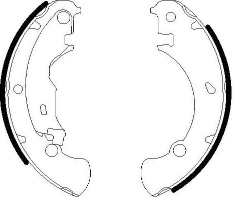 Omnicraft 2255892 - Комплект тормозных колодок, барабанные autospares.lv