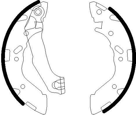 Omnicraft 2255853 - Комплект тормозных колодок, барабанные autospares.lv