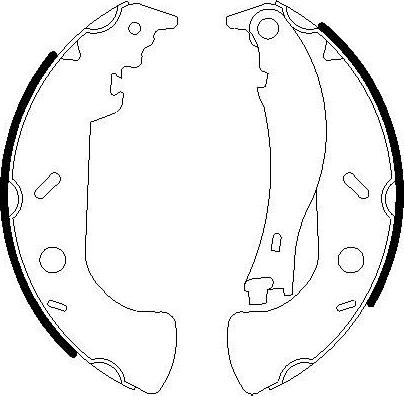 Omnicraft 2255803 - Комплект тормозных колодок, барабанные autospares.lv