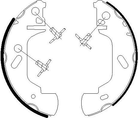 Omnicraft 2255815 - Комплект тормозных колодок, барабанные autospares.lv