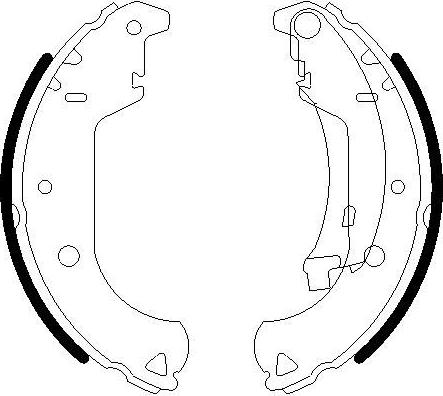 Omnicraft 2255791 - Комплект тормозных колодок, барабанные autospares.lv