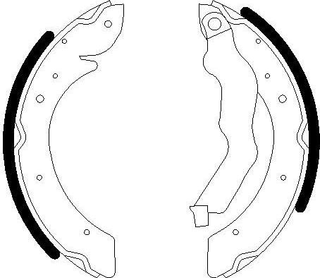 Omnicraft 2255759 - Комплект тормозных колодок, барабанные autospares.lv