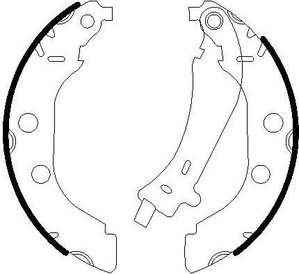 Omnicraft 2255756 - Комплект тормозных колодок, барабанные autospares.lv