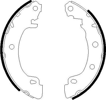 Omnicraft 2255752 - Комплект тормозных колодок, барабанные autospares.lv