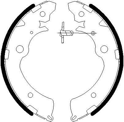 Omnicraft 2255774 - Комплект тормозных колодок, барабанные autospares.lv