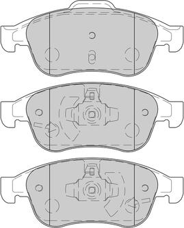 Omnicraft 2230127 - Тормозные колодки, дисковые, комплект autospares.lv