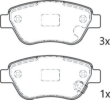 Omnicraft NAMJ2K021AHAA - Тормозные колодки, дисковые, комплект autospares.lv