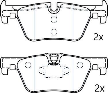 Omnicraft NAMJ2M007AVAA - Тормозные колодки, дисковые, комплект autospares.lv