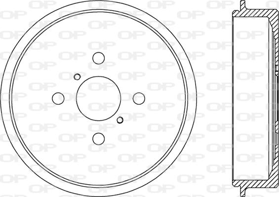 Open Parts BAD9090.10 - Тормозной барабан autospares.lv