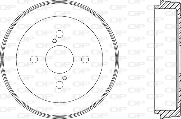 Open Parts BAD9044.10 - Тормозной барабан autospares.lv