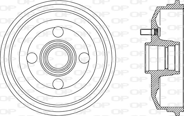 Open Parts BAD9058.40 - Тормозной барабан autospares.lv