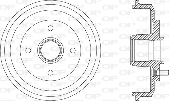 Open Parts BAD9052.30 - Тормозной барабан autospares.lv