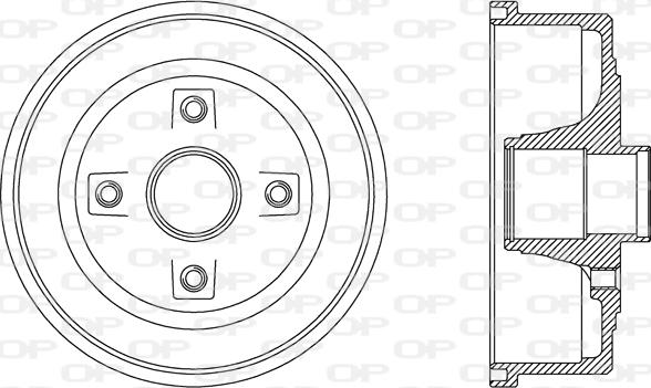 Open Parts BAD9061.30 - Тормозной барабан autospares.lv