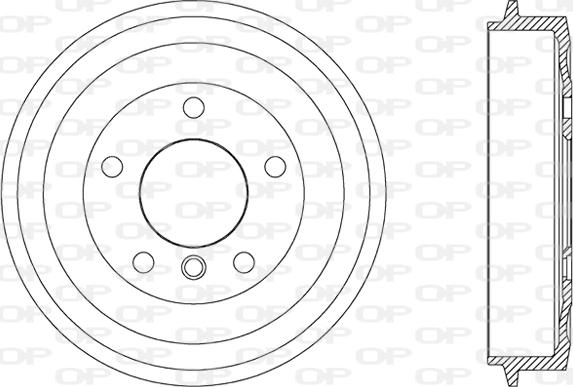 Open Parts BAD9005.10 - Тормозной барабан autospares.lv