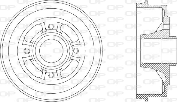 Open Parts BAD9006.30 - Тормозной барабан autospares.lv