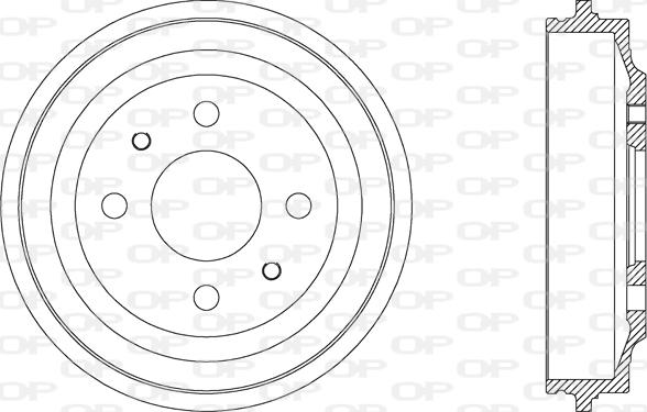 Open Parts BAD9000.10 - Тормозной барабан autospares.lv