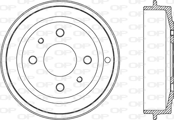 Open Parts BAD9001.10 - Тормозной барабан autospares.lv